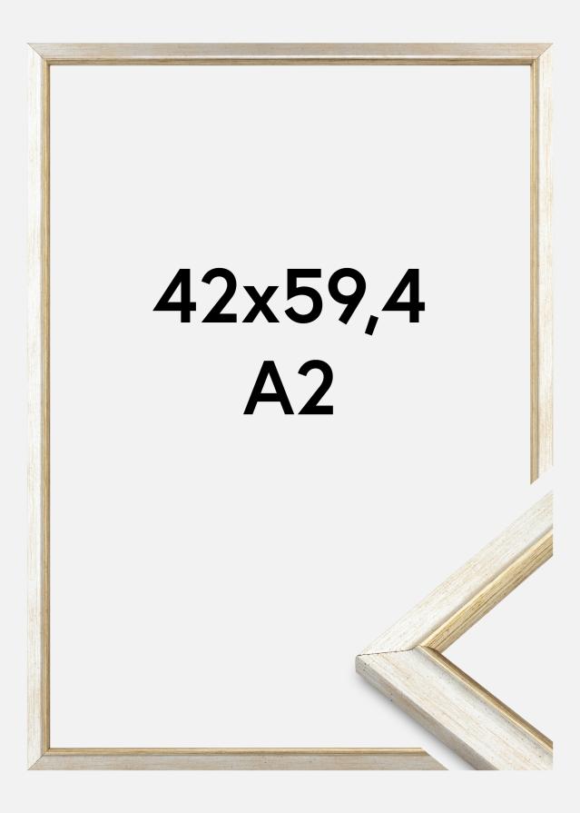 Cadre Marisa en verre acrylique argenté 42x59,4 cm (A2)
