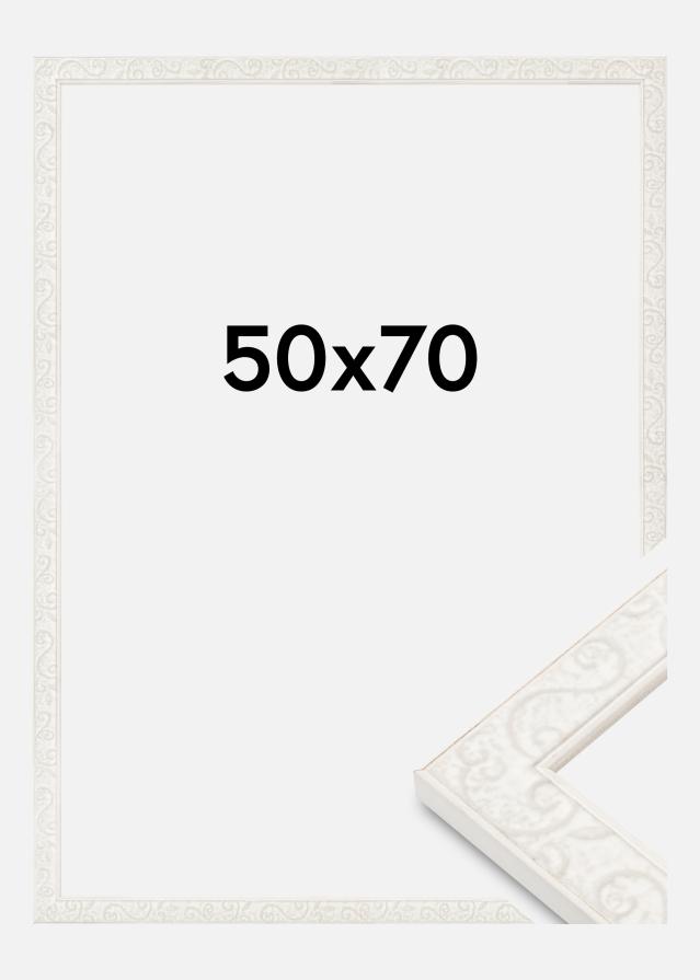 Cadre Milton Plexiglas Blanc 50x70 cm
