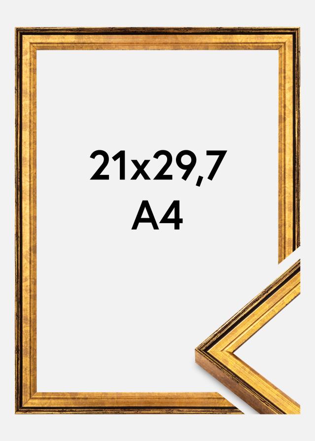 Cadre Ringa Verre acrylique Or 21x29,7 cm (A4)