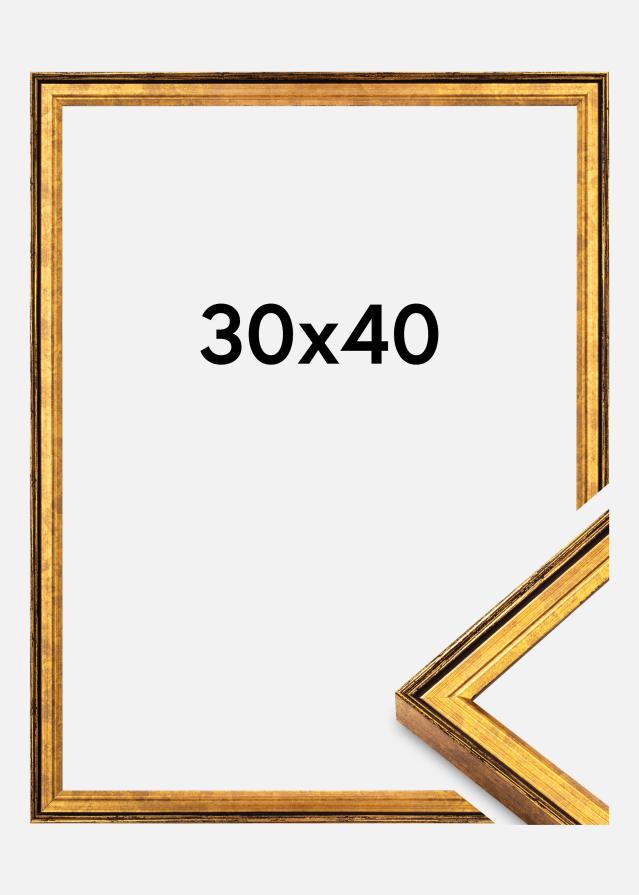 Cadre Ringa Verre Acrylique Or 30x40 cm