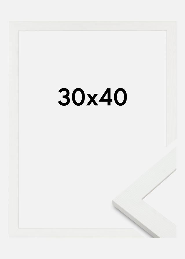 Cadre Sandra Verre Acrylique Blanc 30x40 cm