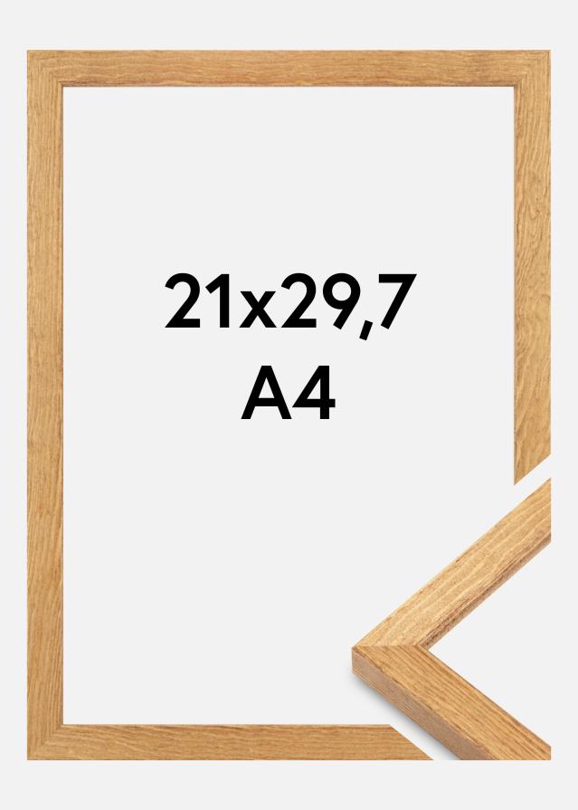 Cadre Tulipa Verre Acrylique Chêne Massif 21x29,7 cm (A4)