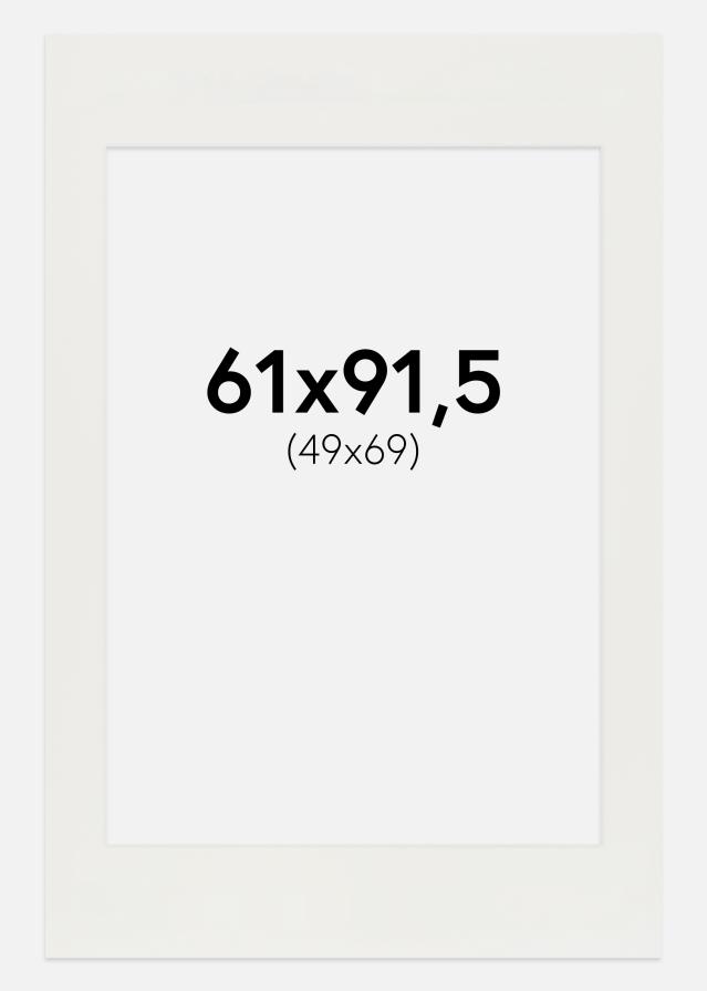 Passe-partout Blanc 3 mm (noyau blanc) 61x91,5 cm (49x69)
