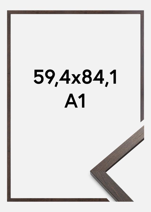 Cadre Trendy Verre Acrylique Noyer 59,4x84,1 cm (A1)