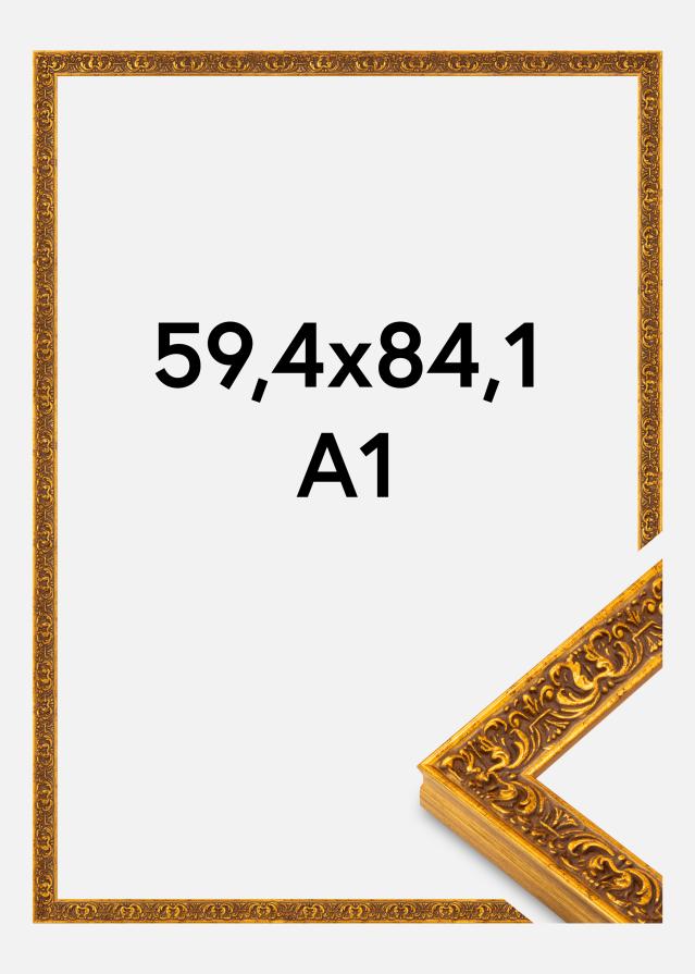Cadre Amber Verre Acrylique Or 59,4x84,1 cm (A1)