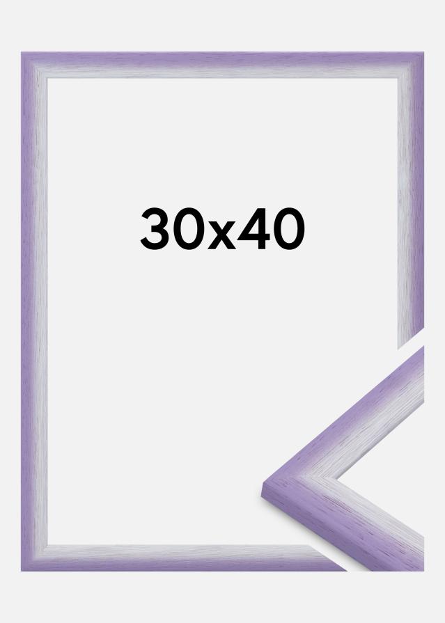 Cadre Cornwall Verre Acrylique Lilas Clair 30x40 cm