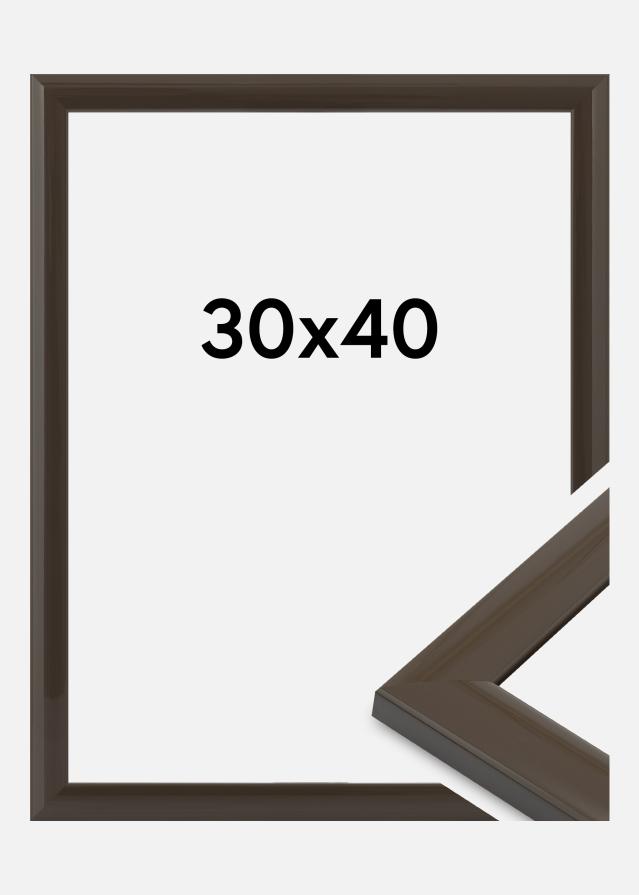 Cadre Dorset Verre Acrylique gris foncé 30x40 cm