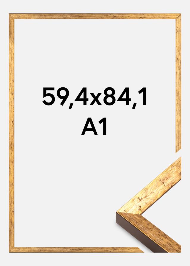 Cadre Dune Acrylique Verre Or 59,4x84,1 cm (A1)