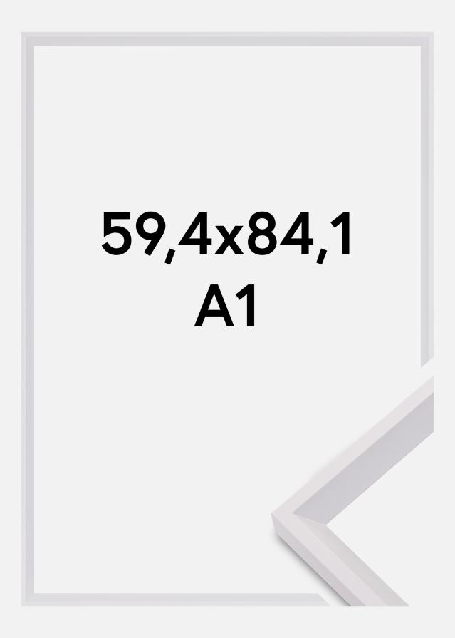 Cadre Globe Verre Acrylique Blanc 59,4x84,1 cm (A1)