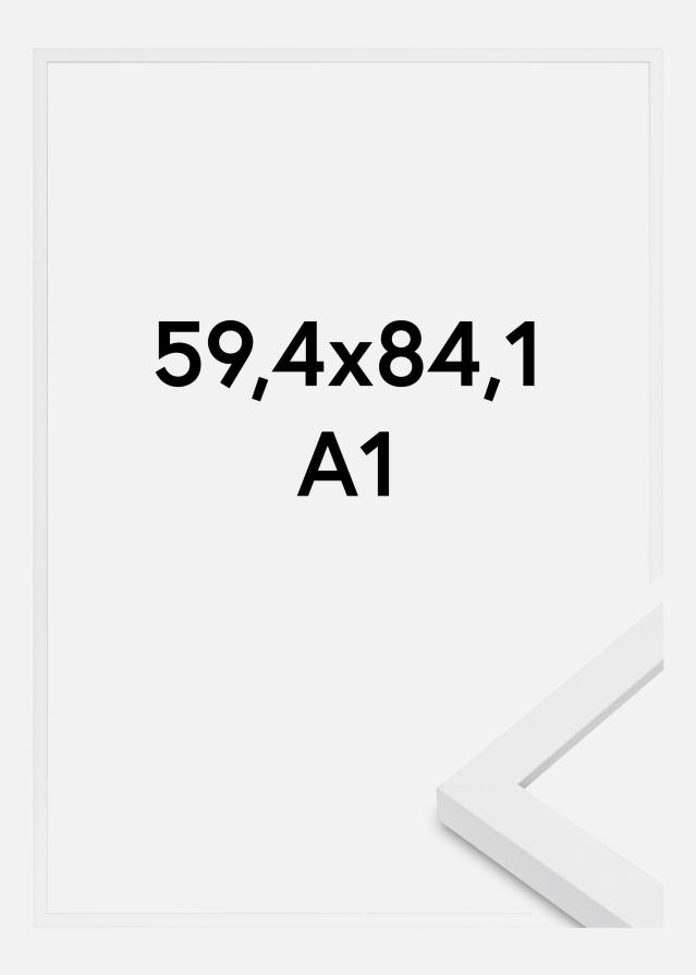 Cadre Modern Verre acrylique Blanc 59.4x84 cm (A1)