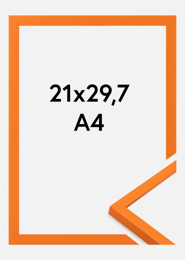 Cadre Kent Verre Acrylique Orange 21x29,7 cm (A4)