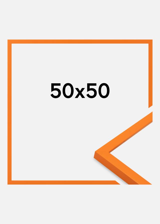 Cadre Kent Verre Acrylique Orange 50x50 cm