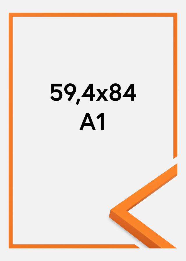 Cadre Kent Verre Acrylique Orange 59,4x84,1 cm (A1)