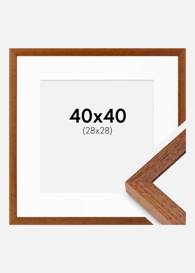 Kader Hermes Buch 40x40 cm - Passe-partout wäiss 29x29 cm