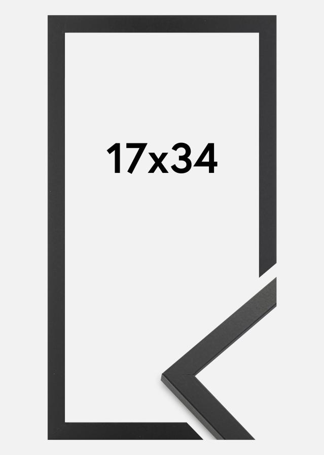 Cadre Trendy Verre Acrylique Noir 17x34 cm