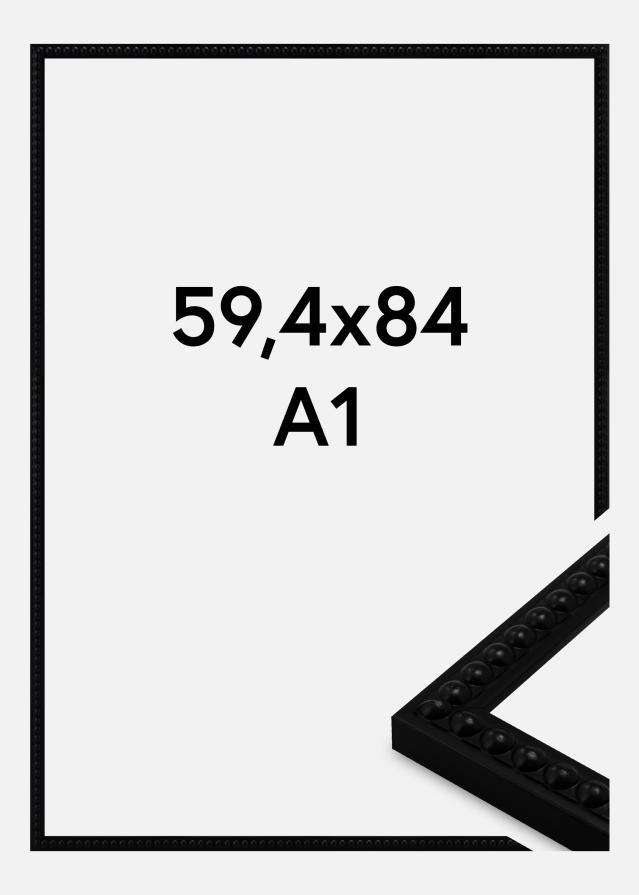 Cadre Perla Verre Acrylique Noir 59,4x84 cm (A1)