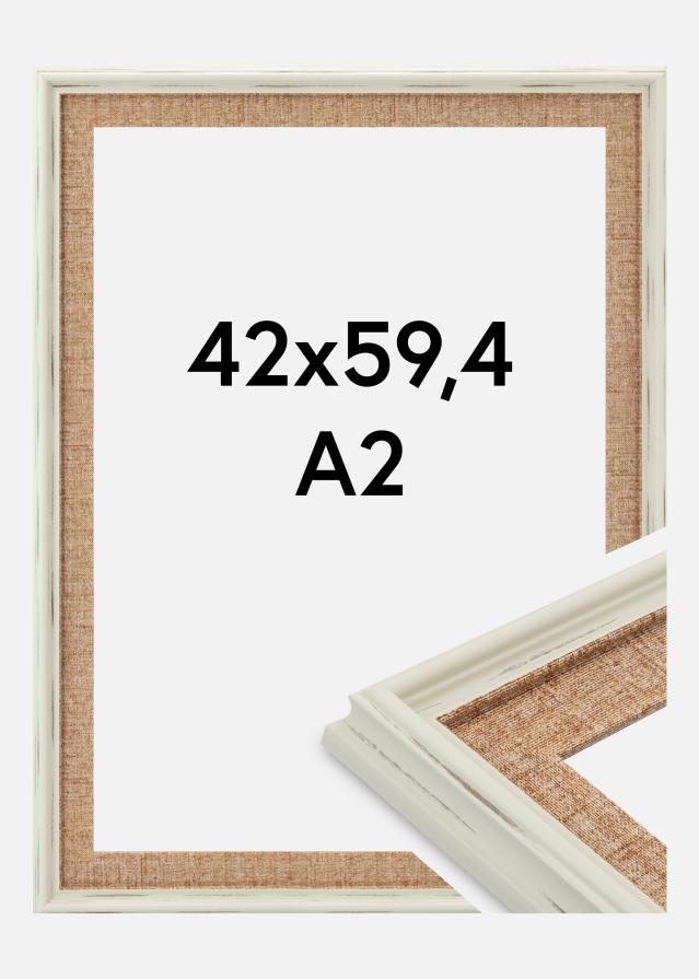 Cadre Sandweave Verre Acrylique Blanc 42x59,4 cm (A2)