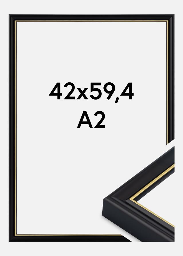 Cadre Canterbury Verre Acrylique Noir 42x59,4 cm (A2)