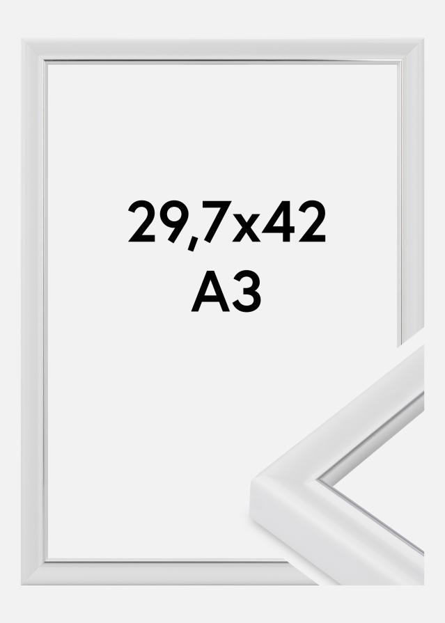 Cadre Canterbury Verre Acrylique Blanc 29,7x42 cm (A3)