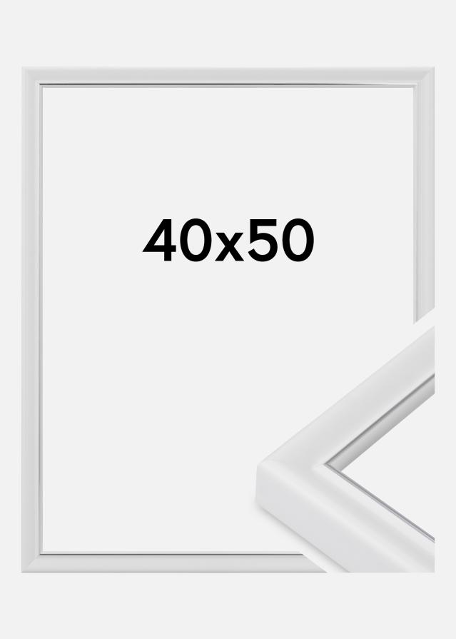 Cadre Canterbury Verre Acrylique Blanc 40x50 cm