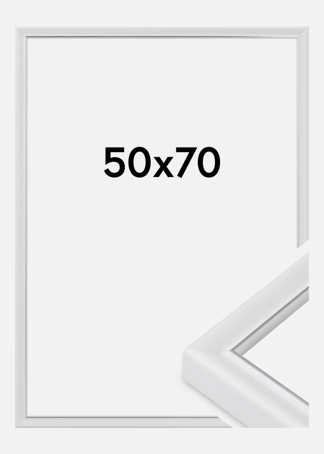 Cadre Canterbury Verre Acrylique Blanc 50x70 cm