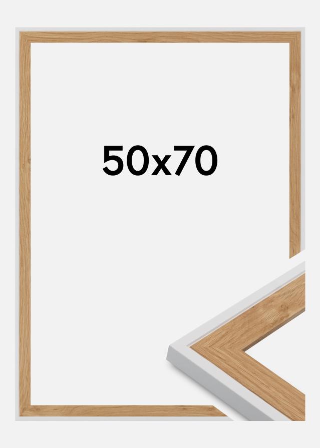 Cadre Clearline Verre Acrylique Blanc 50x70 cm