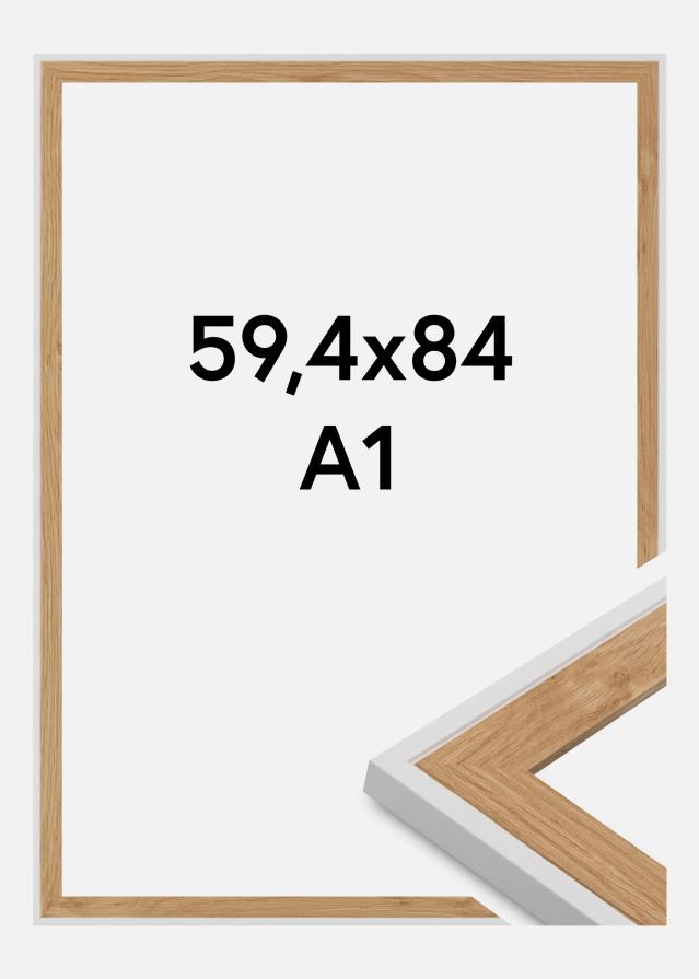 Cadre Clearline Verre Acrylique Blanc 59.4x84 cm (A1)