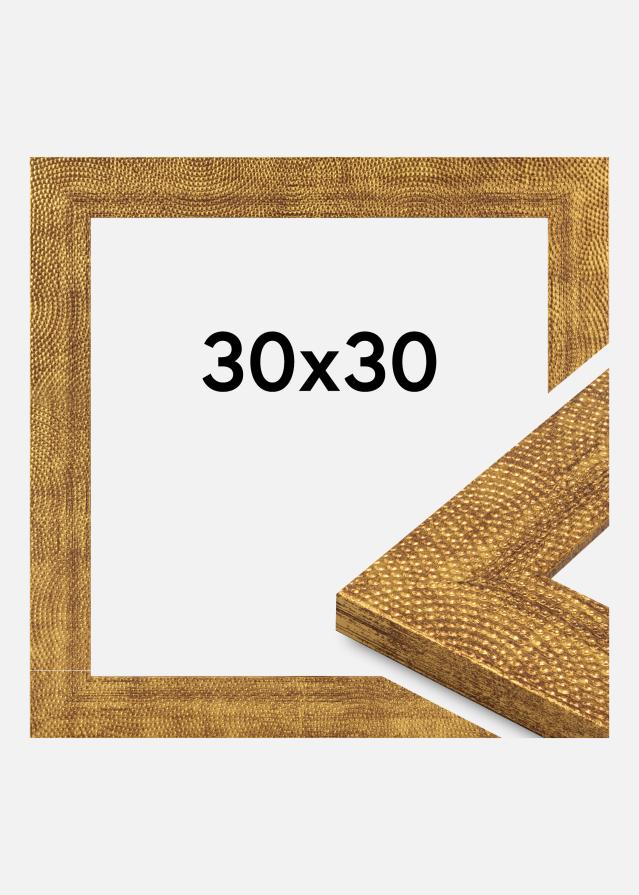 Cadre Linea Verre Acrylique Or 30x30 cm