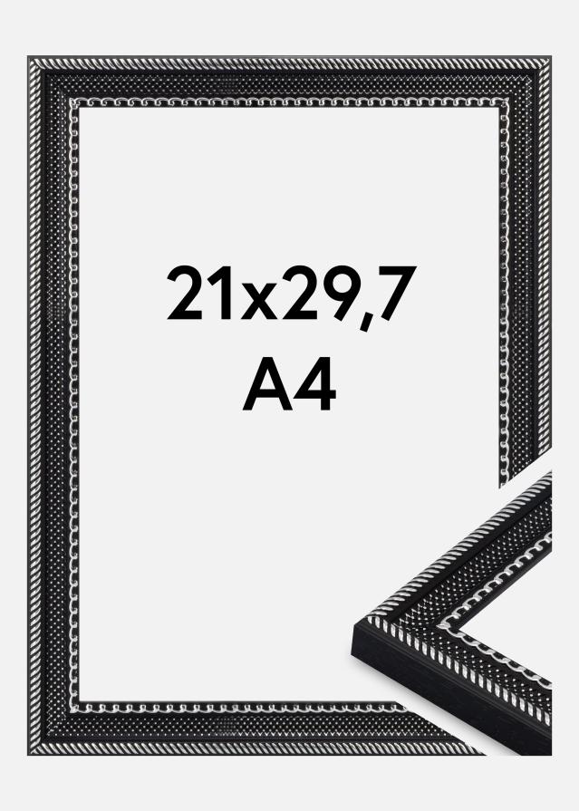 Cadre Trellis Verre Acrylique Noir 21x29,7 cm (A4)