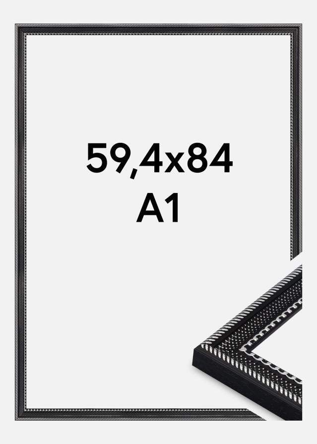 Cadre Trellis Verre Acrylique Noir 59,4x84 cm (A1)