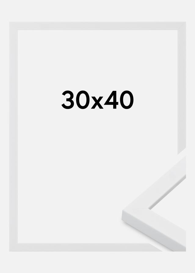 Cadre Oban Verre Acrylique Blanc 30x40 cm