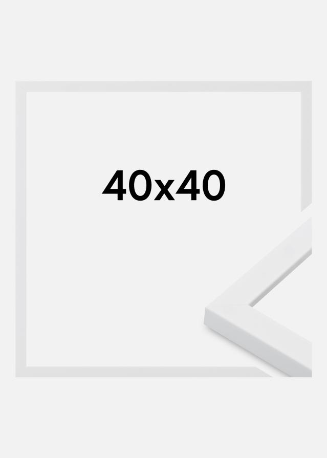Cadre Oban Verre Acrylique Blanc 40x40 cm