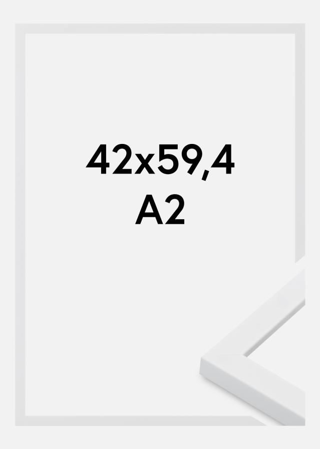 Cadre Oban Verre Acrylique Blanc 42x59,4 cm (A2)