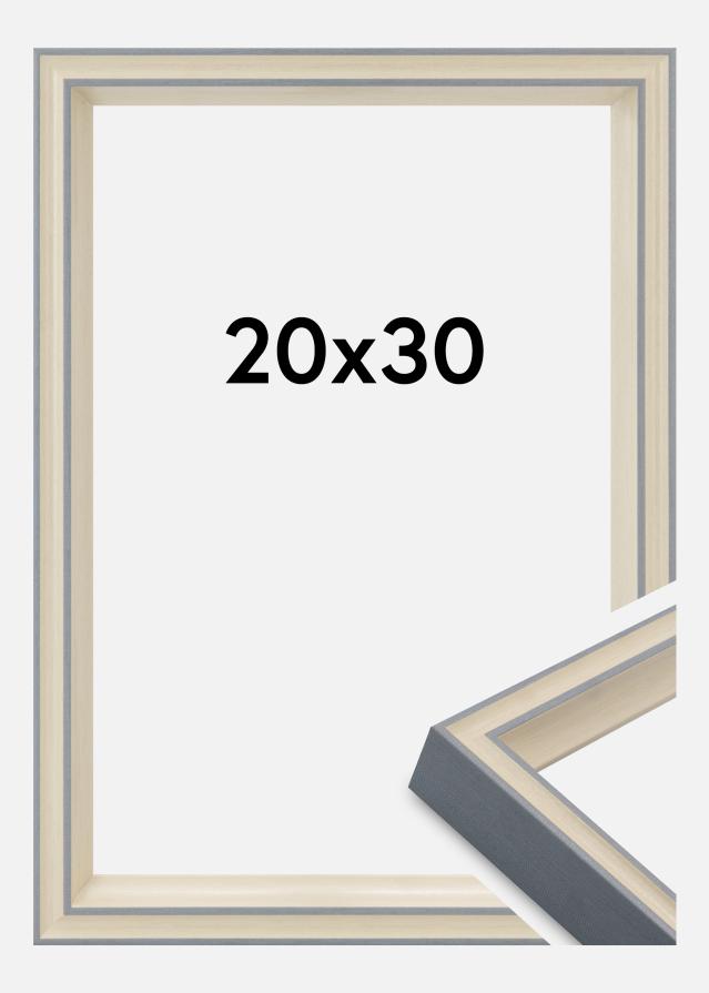 Cadre Riga Verre Acrylique Gris 20x30 cm