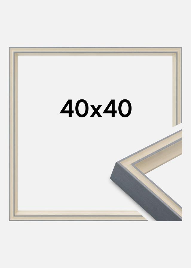 Cadre Riga Verre Acrylique Gris 40x40 cm