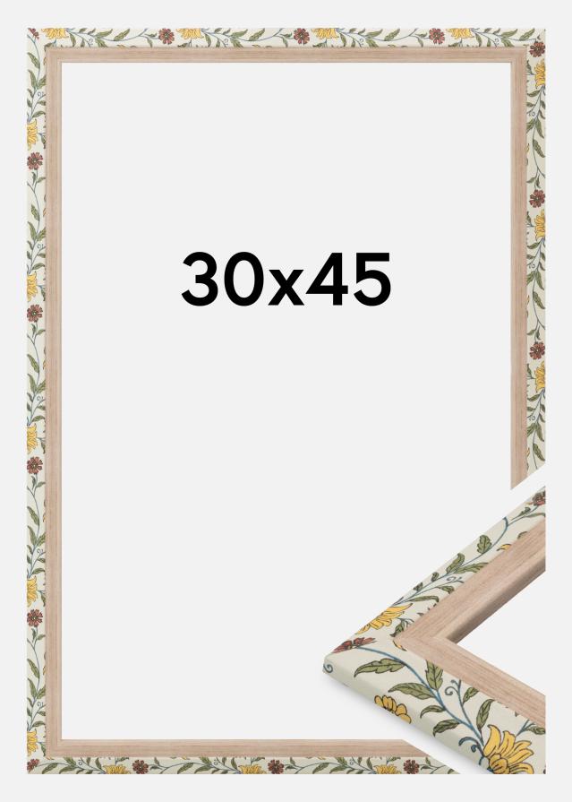 Cadre Arco Verre Acrylique Fleuri Chêne 30x45 cm
