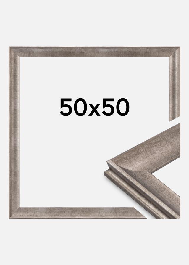 Cadre Conca Verre Acrylique Argent 50x50 cm