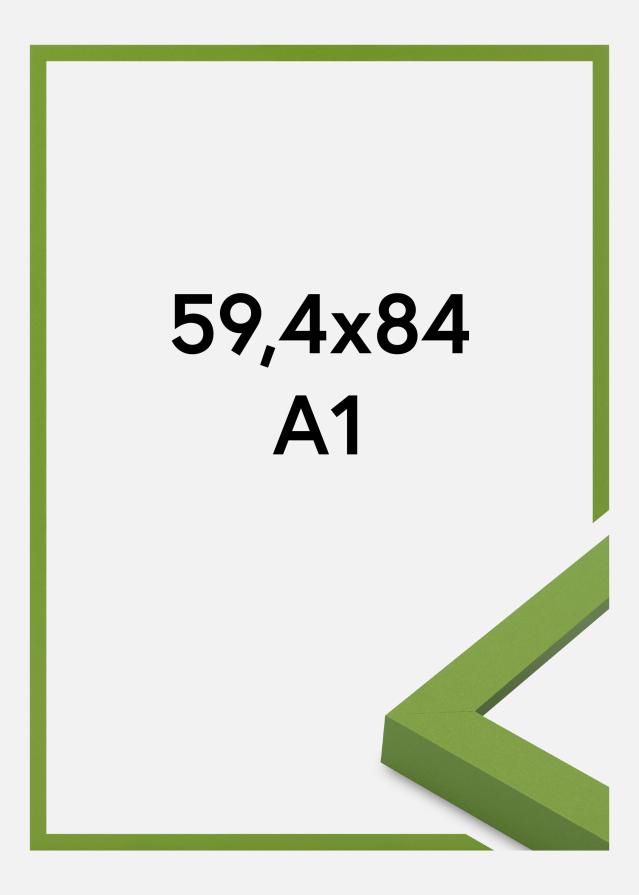 Cadre Selection Verre Acrylique Lime Green 59.4x84 cm (A1)