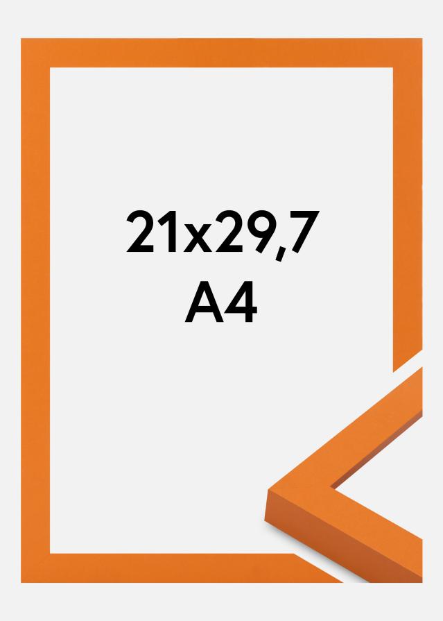 Cadre Selection Verre Acrylique Orange 21x29.7 cm (A4)