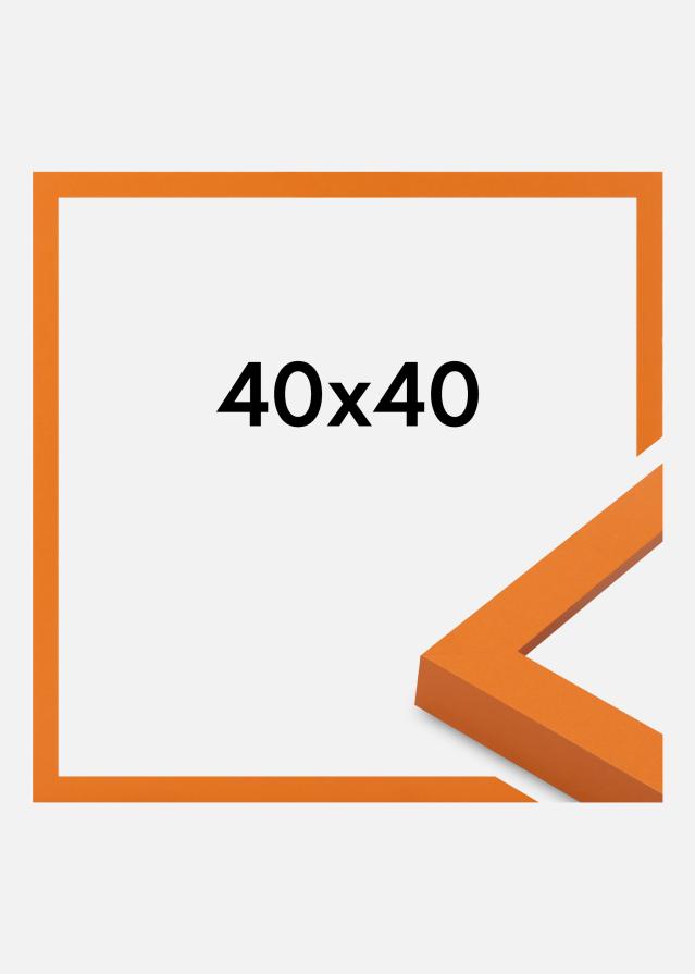 Cadre Selection Verre Acrylique Orange 40x40 cm