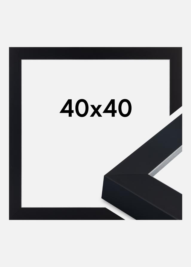 Cadre Sussex Verre Acrylique Noir/Argent 40x40 cm