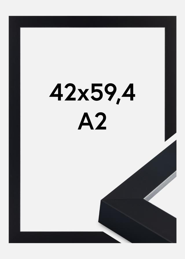Cadre Sussex Verre Acrylique Noir/Argent 42x59,4 cm (A2)