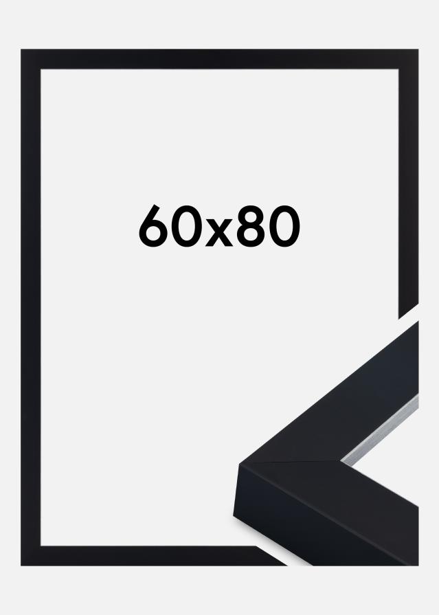 Cadre Sussex Verre Acrylique Noir/Argent 60x80 cm