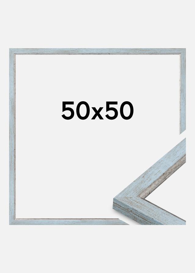 Cadre Whitby Verre Acrylique Bleu 50x50 cm