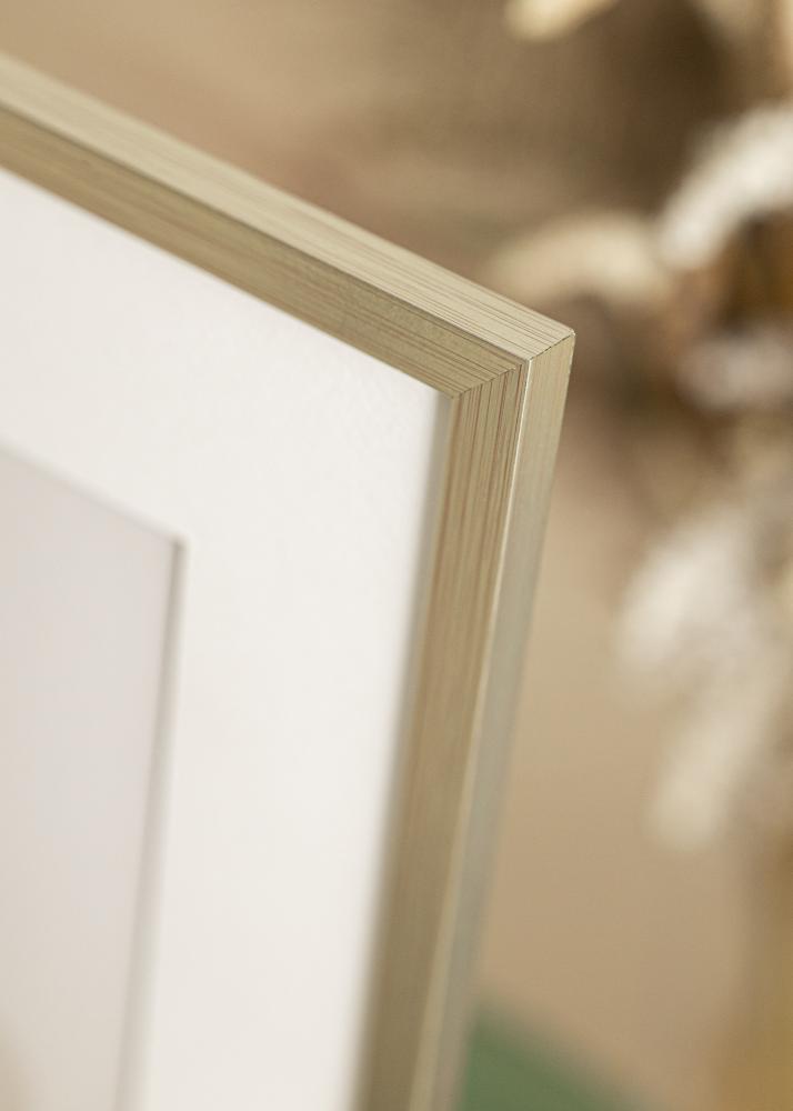 Kader Edsbyn Sëlwer 40x45 cm - Passe-partout wäiss 11x13 inches