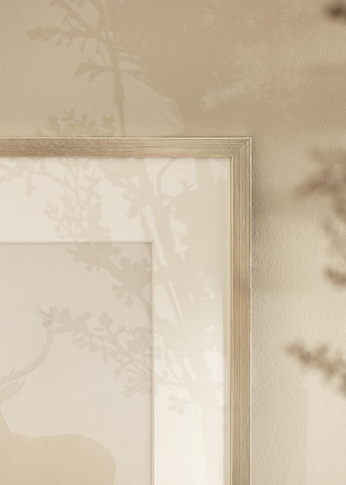 Kader Edsbyn Sëlwer 40x45 cm - Passe-partout wäiss 11x13 inches