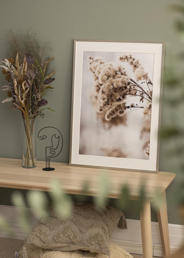 Kader Edsbyn Sëlwer 40x45 cm - Passe-partout wäiss 11x13 inches