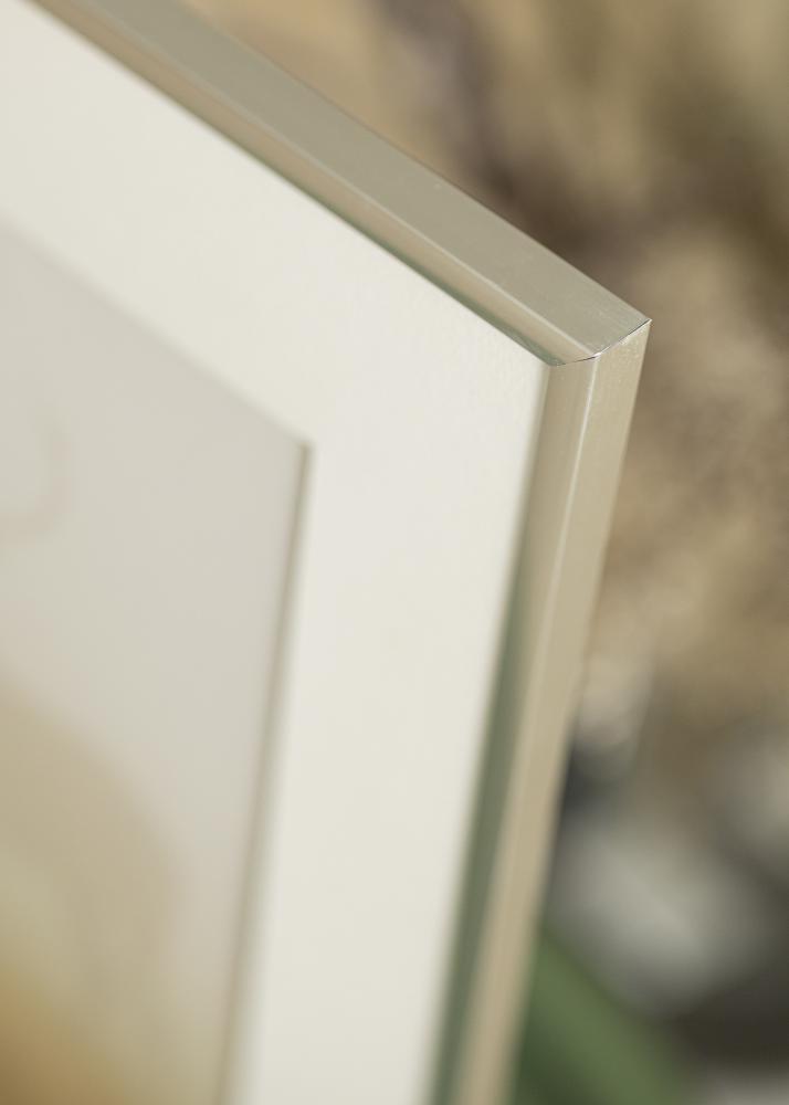 Kader New Lifestyle Sëlwer 10x18 cm - Passe-partout wäiss 8x10 cm