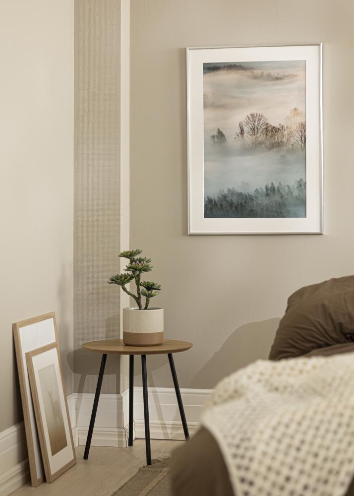 Kader New Lifestyle Sëlwer 10x18 cm - Passe-partout wäiss 8x10 cm