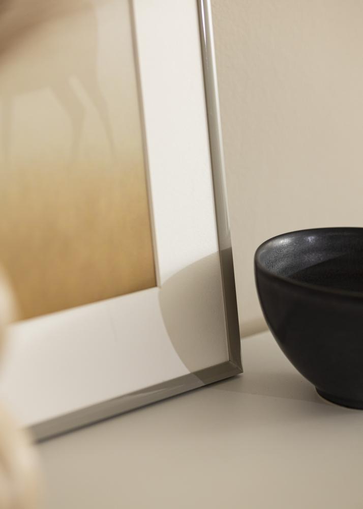 Kader New Lifestyle Äerd gro 20x30 cm - Passe-partout wäiss 15x21 cm